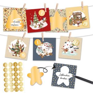 Rubbel-Adventskalender Wintertiere