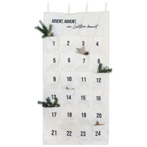 Adventskalender Wandteppich – Ein Lichtlein brennt