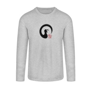 Moin kreischende japanische Enso Möwe  – Unisex Organic Langarmshirt ST/ST