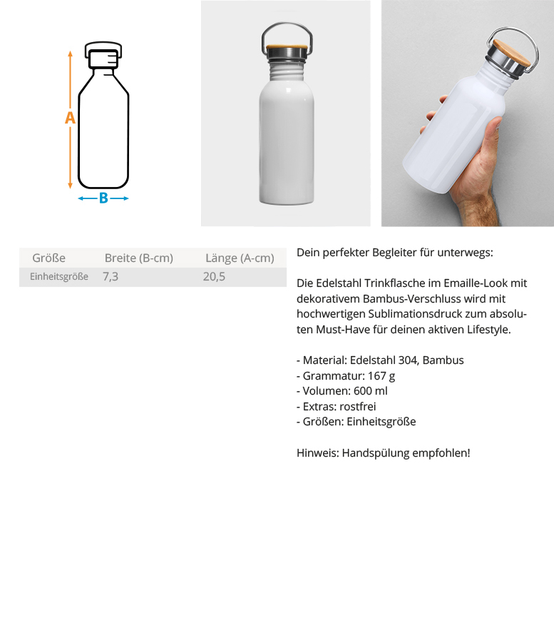 Allergisch gegen Arbeit – Esel – Edelstahl Trinkflasche – Bild 3