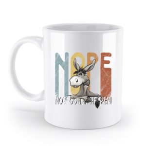 Nope | bockiger Esel  – Standard Tasse
