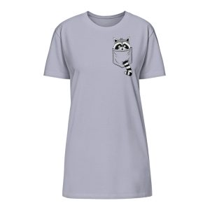 Waschbär in Deiner Tasche  – Organic T-Shirt Kleid ST/ST
